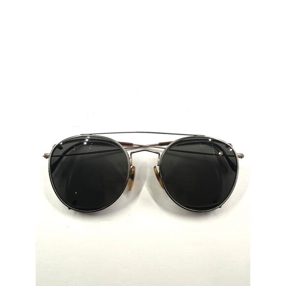 VINTAGE BROOKS BROTHERS BB129 1050 50-18-140 FRAMES With Clip-on Sunglasses